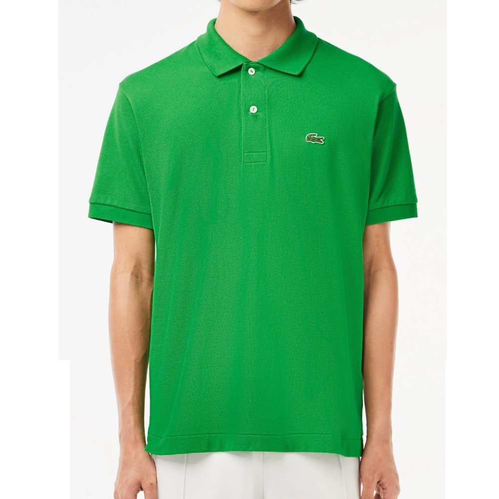 Lacoste Classic Fit Petit Pique Polo Shirt Green Mens Short Sleeve 2XL NWT 110
